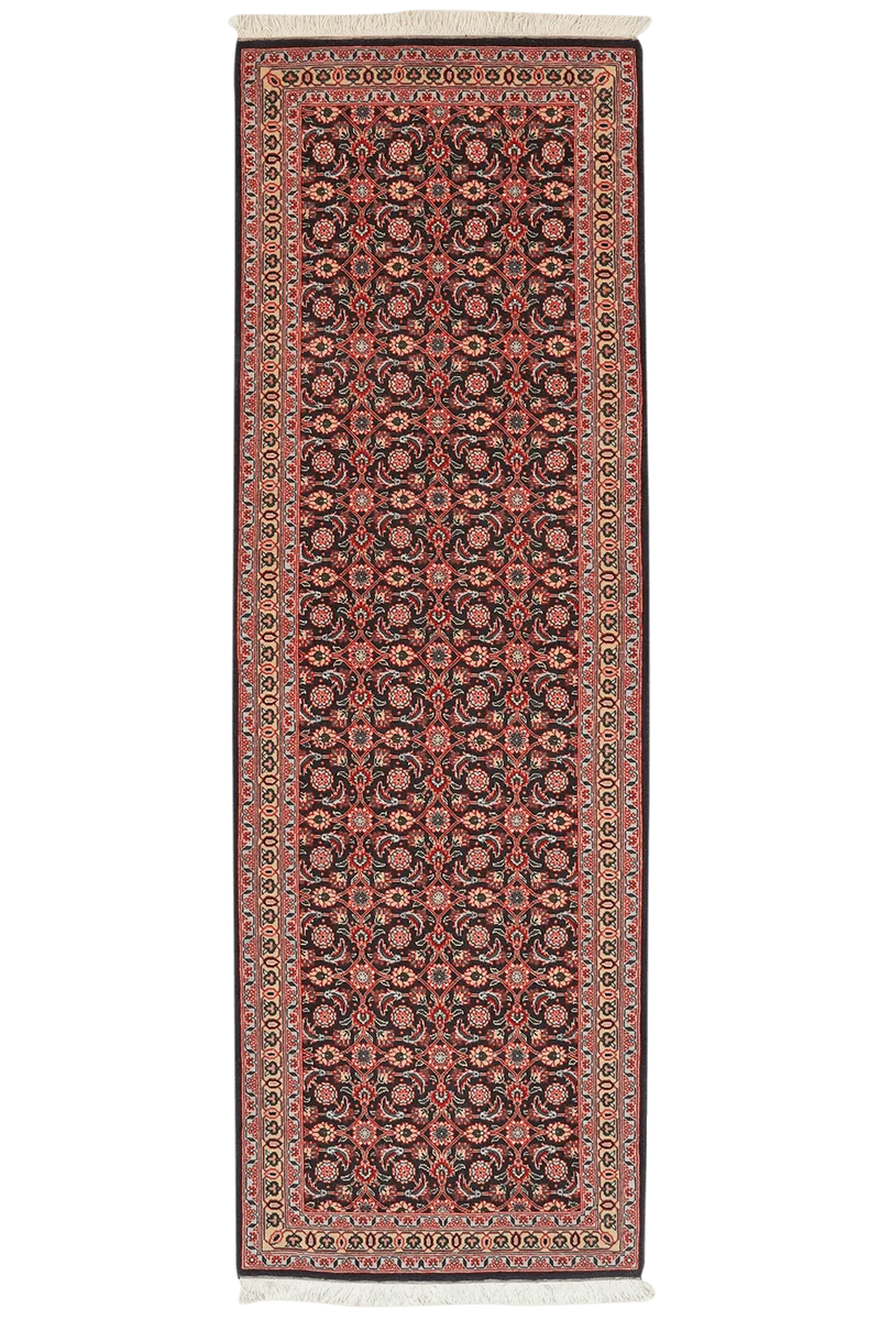 Tabriz 50 Raj · Handgeknüpft – Blau, 199x65 cm