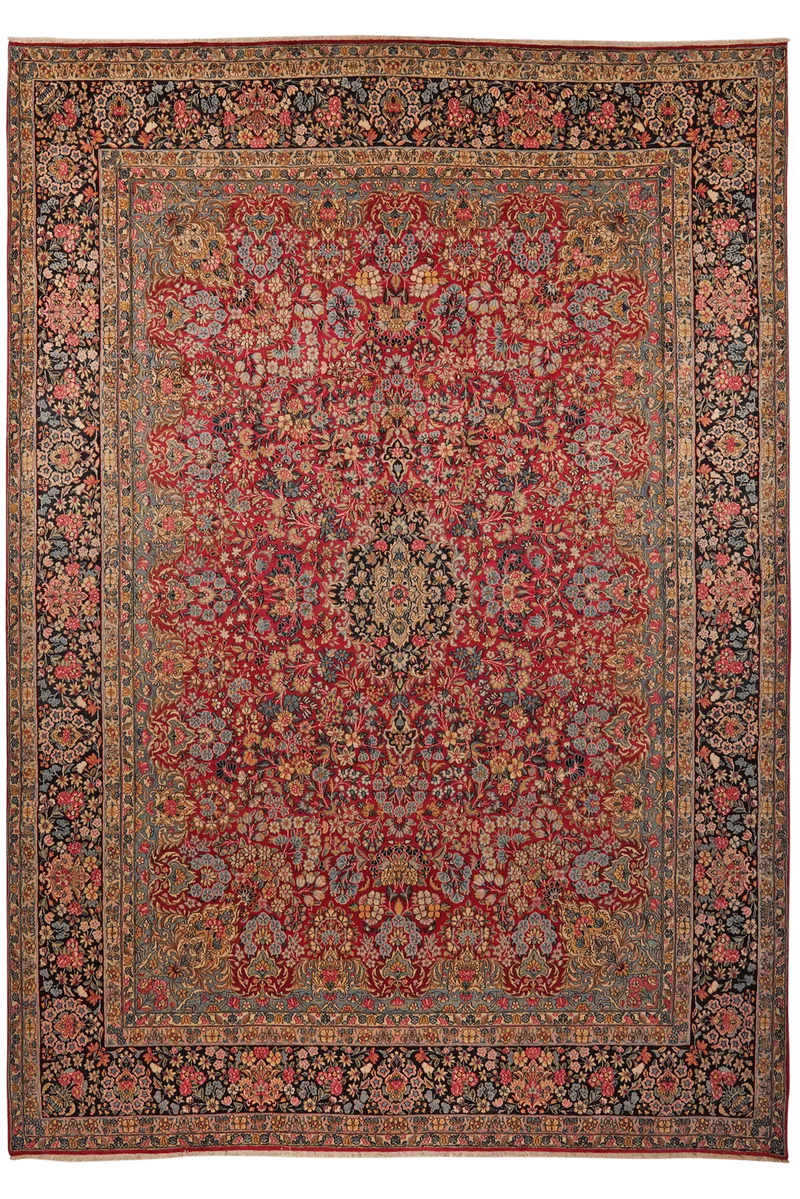 Ravar · Handgeknüpft – Rot, 391x270 cm