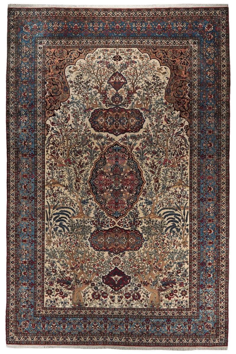 Teheran · Handgeknüpft – Beige, 468x308 cm