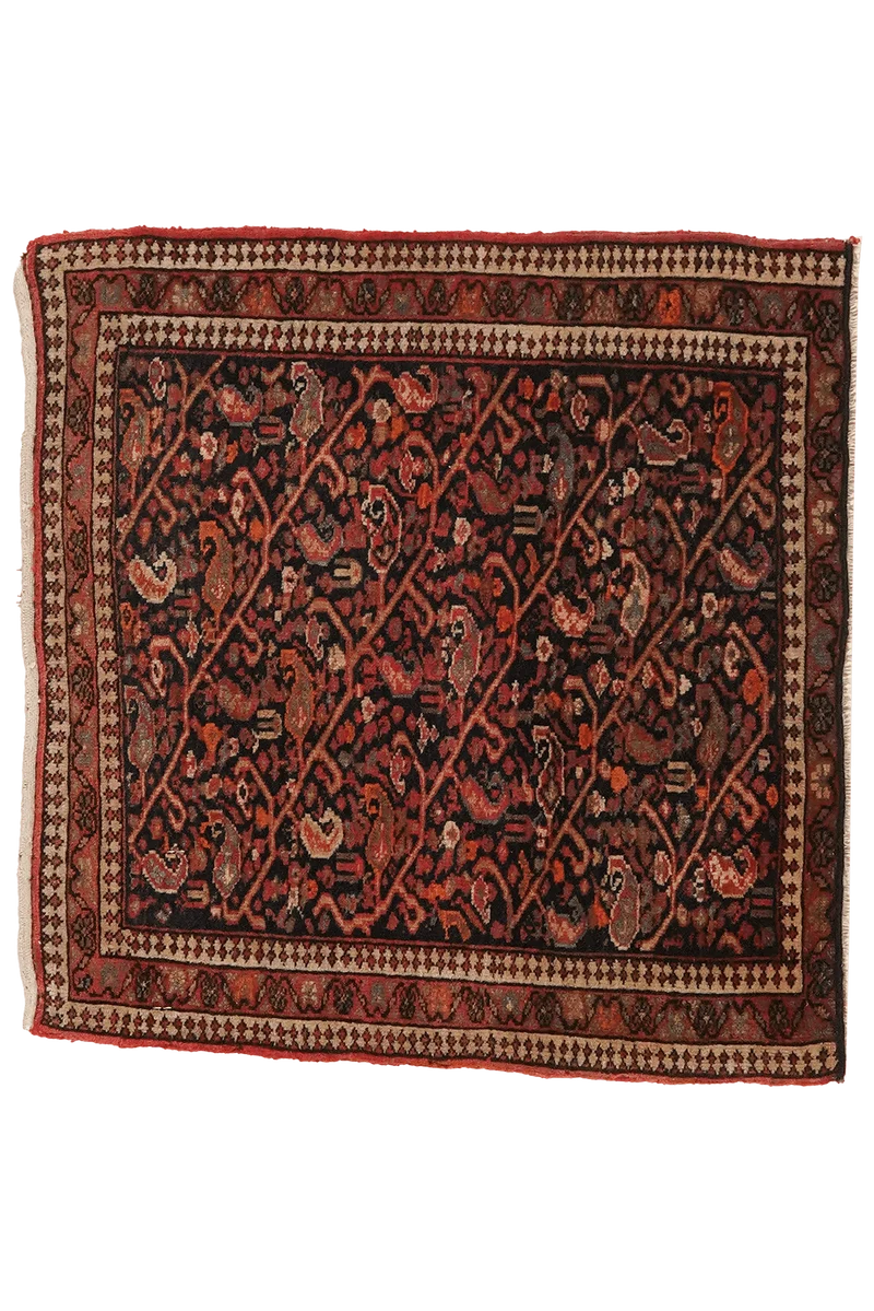 Malayer · Handgeknüpft – Blau, 50x50 cm