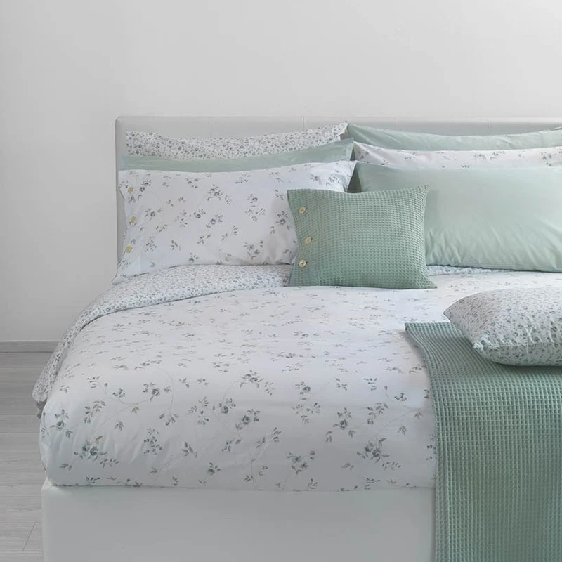 Copriletto Primaverile agatha Floreale in Percalle 90 gr/mq
