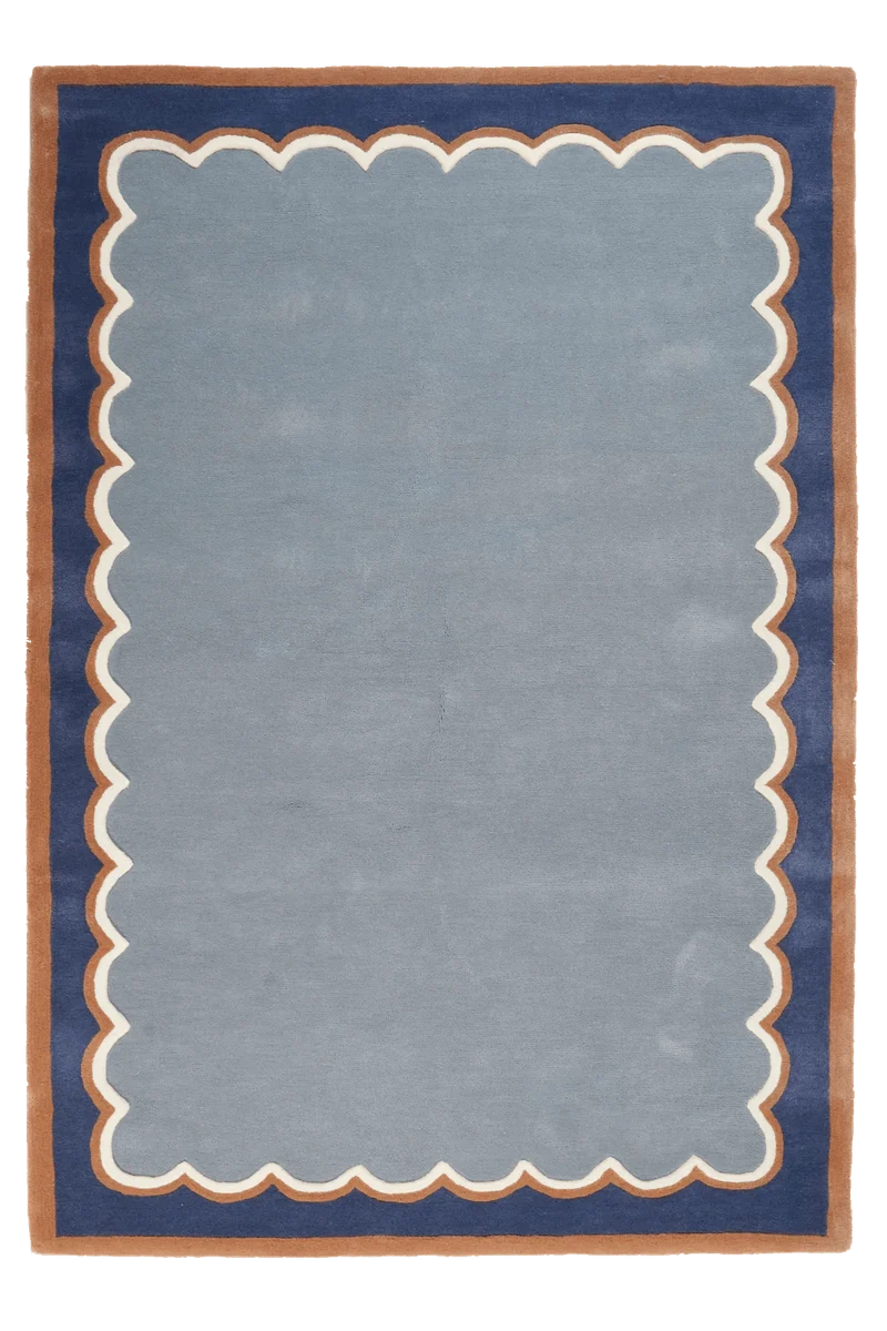 Brielle · Handgeknüpft – Blau, 160x230 cm