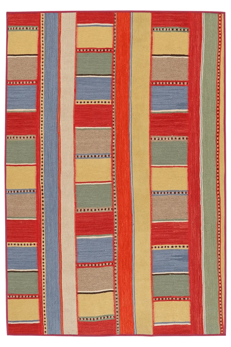Kelim Tekkeh · Handgewebt – Bunt, 175x119 cm