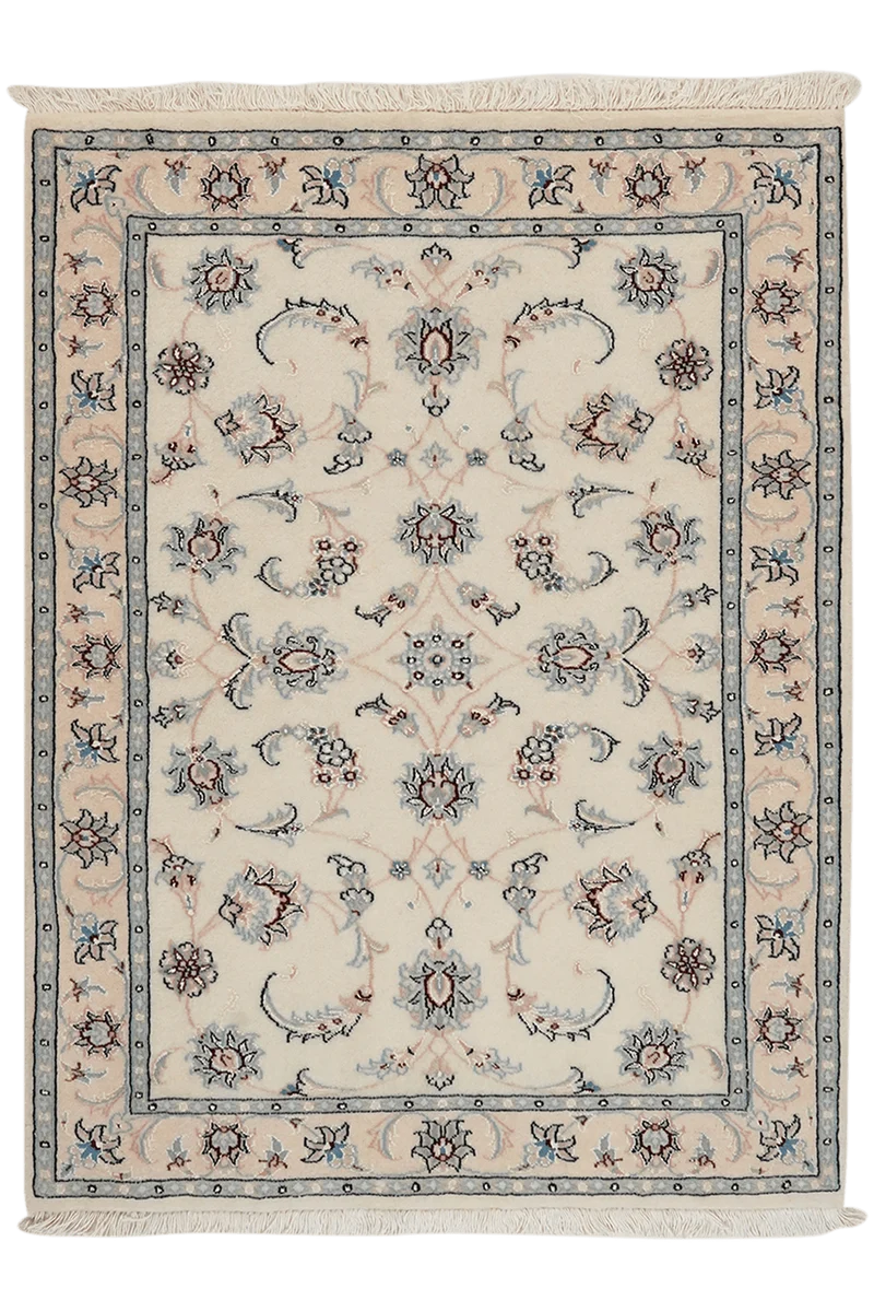 Nain 9La · Handgeknüpft – Beige, 109x83 cm