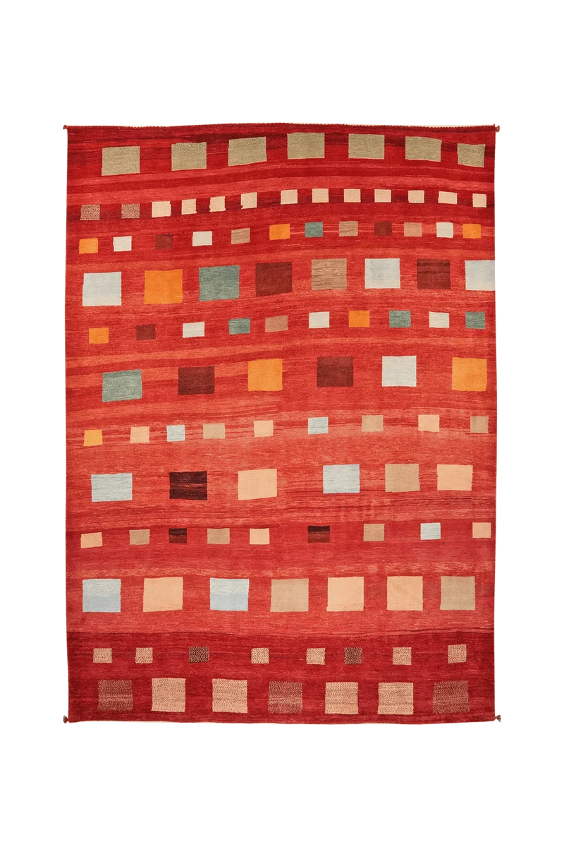 Rizbaf · Handgeknüpft – Rot, 336x247 cm