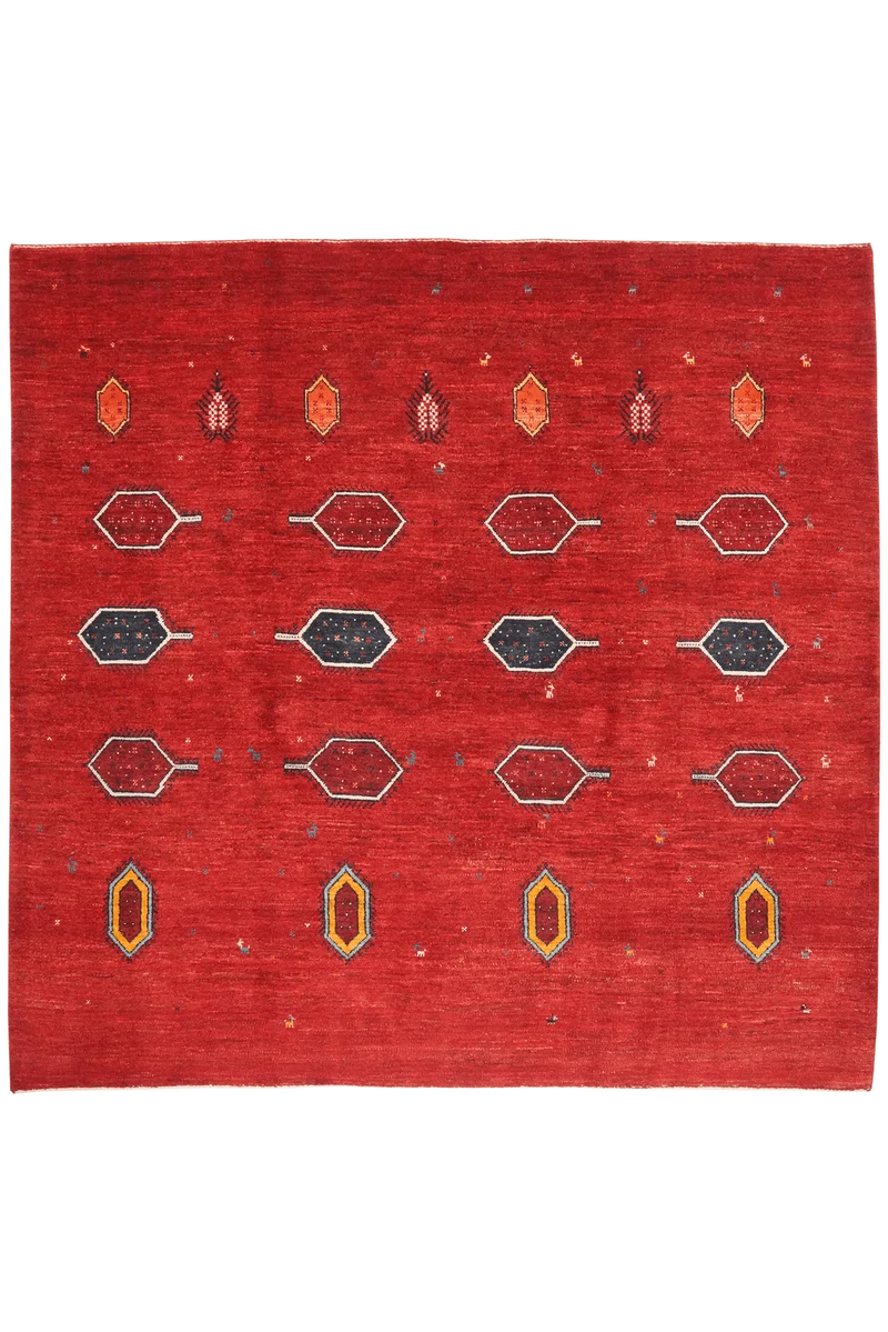 Rizbaf · Handgeknüpft – Rot, 197x201 cm