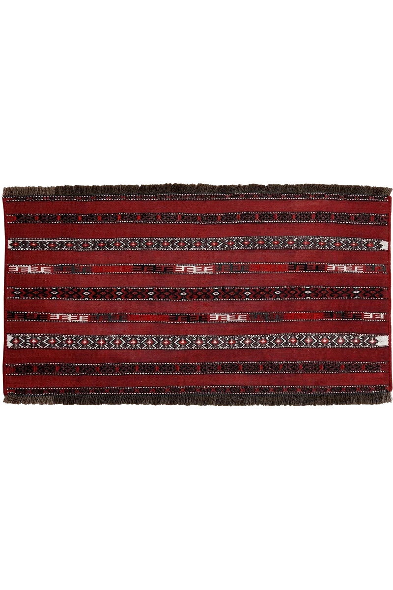Kelim Turkman · Handgewebt – Rot, 51x101 cm
