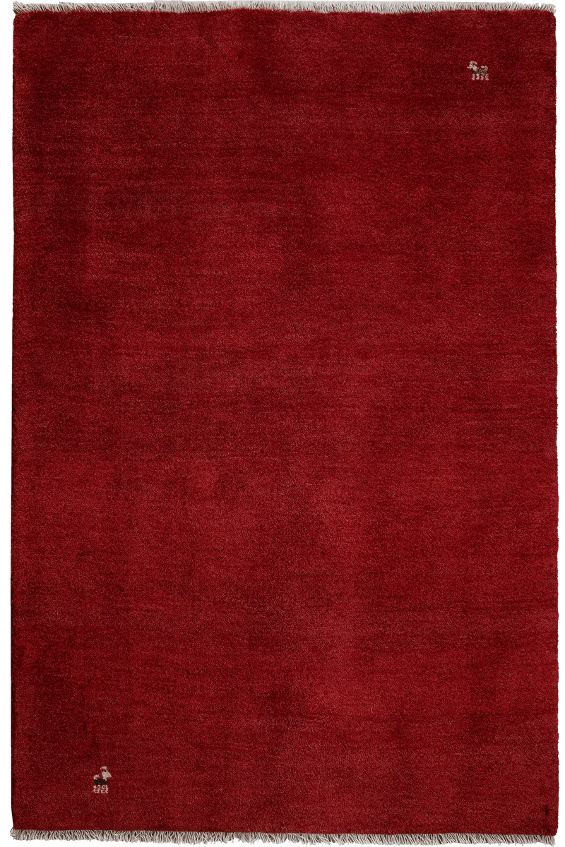 Gabbeh · Handgeknüpft – Rot, 188x123 cm
