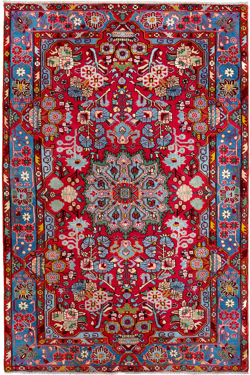 Nahavand · Handgeknüpft – Rot, 240x156 cm