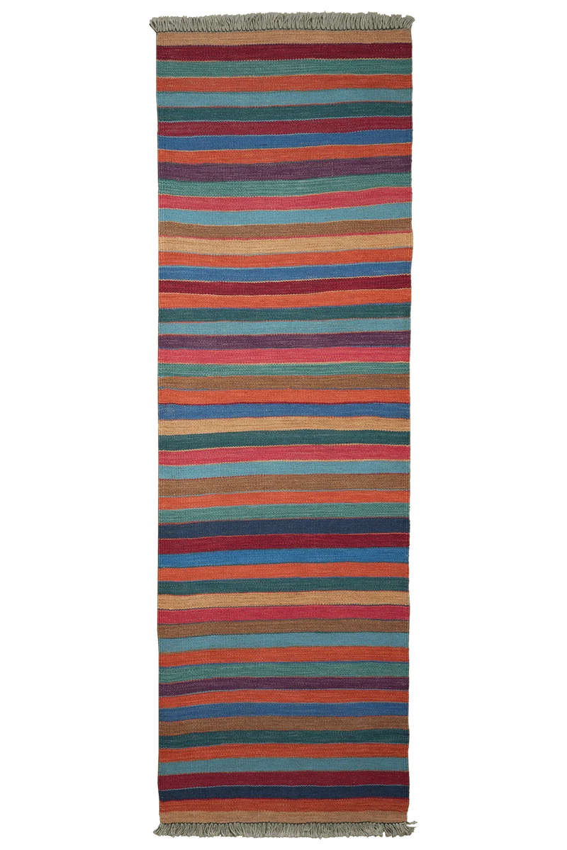 Kelim Gashgai · Handgewebt – Bunt, 201x61 cm