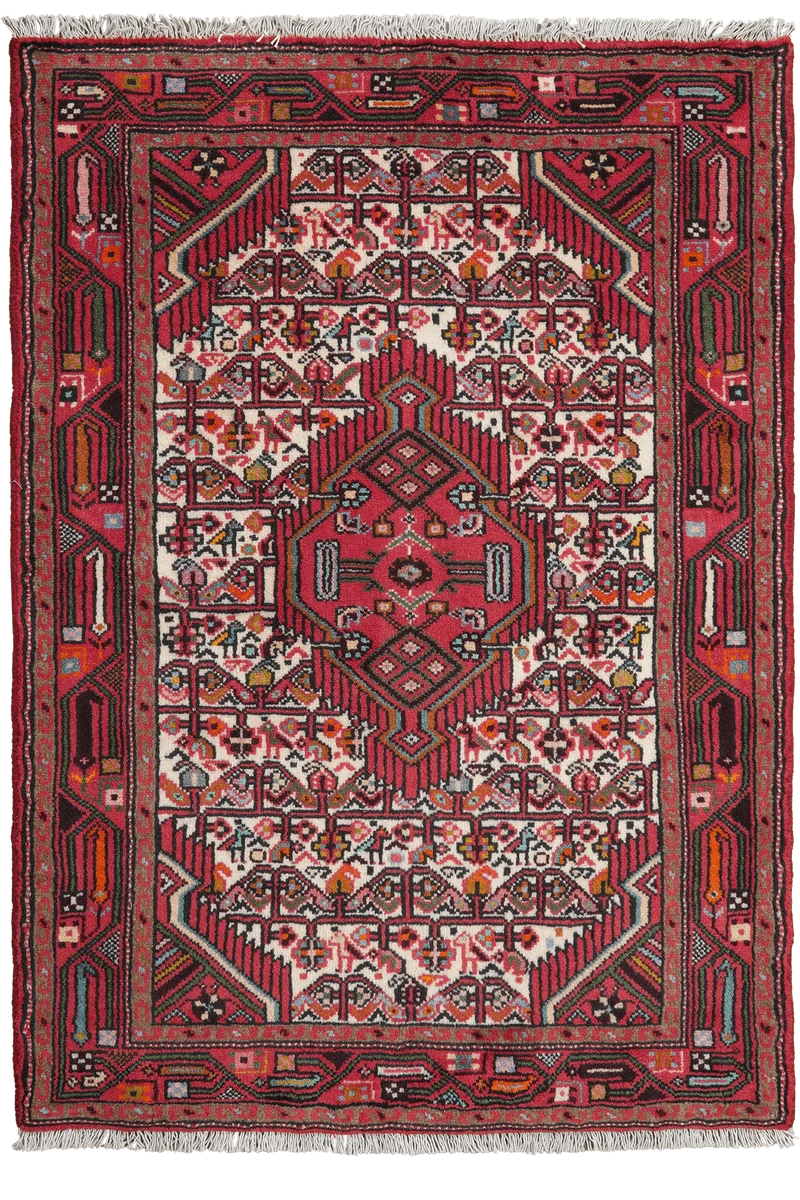 Assadabad · Handgeknüpft – Beige, 121x86 cm