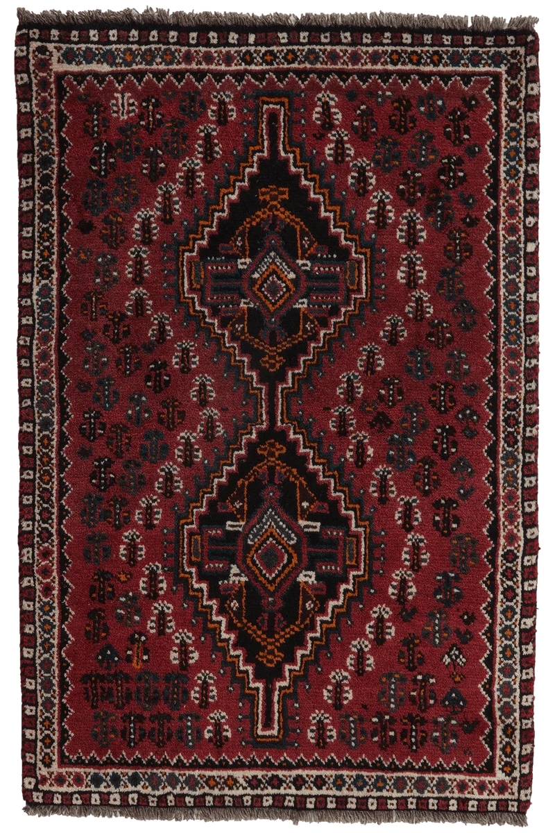 Shiraz · Handgeknüpft – Rot, 127x84 cm
