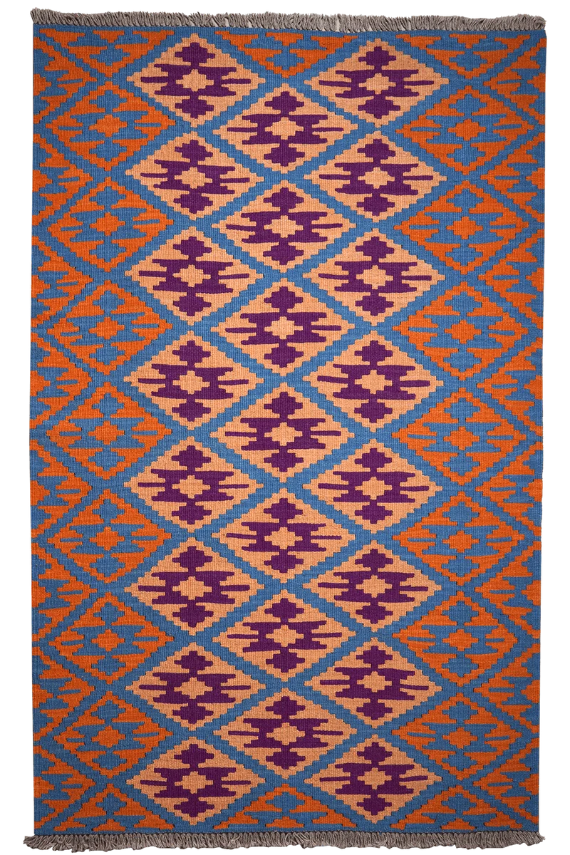 Kelim Gashgai · Handgewebt – Blau, 181x115 cm