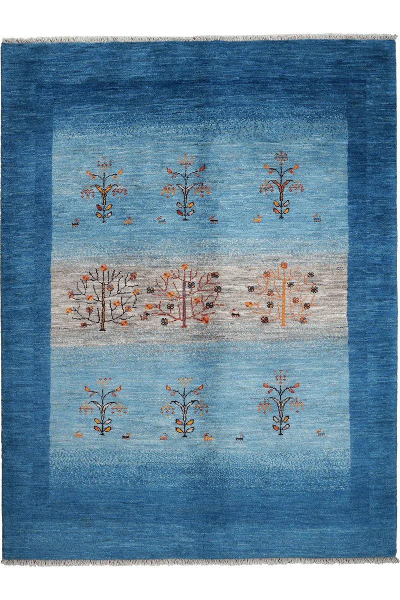 Rizbaf · Handgeknüpft – Blau, 207x156 cm