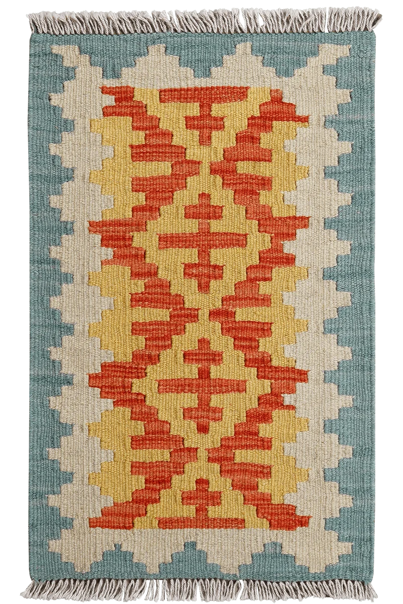 Kelim Gashgai · Handgewebt – Rot, 67x43 cm