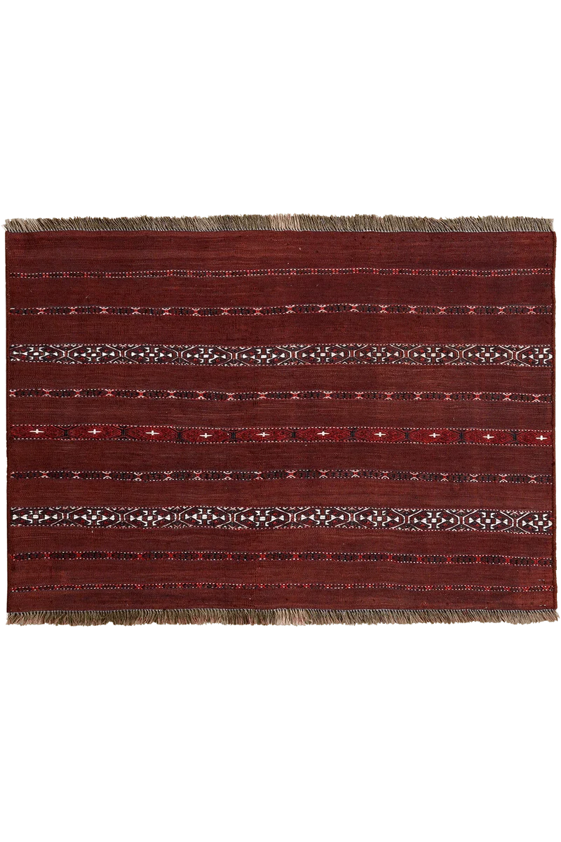 Kelim Turkman · Handgewebt – Braun, 67x98 cm