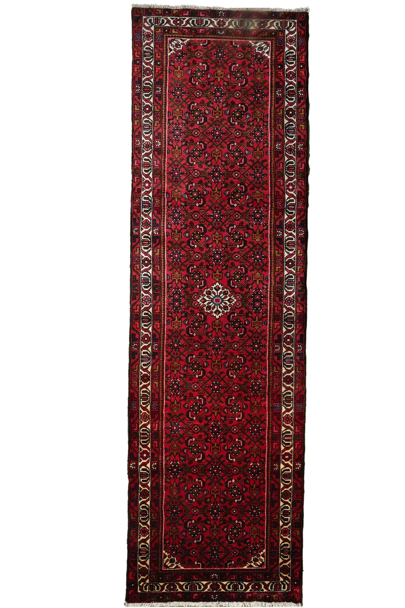 Hosseinabad · Handgeknüpft – Rot, 318x94 cm