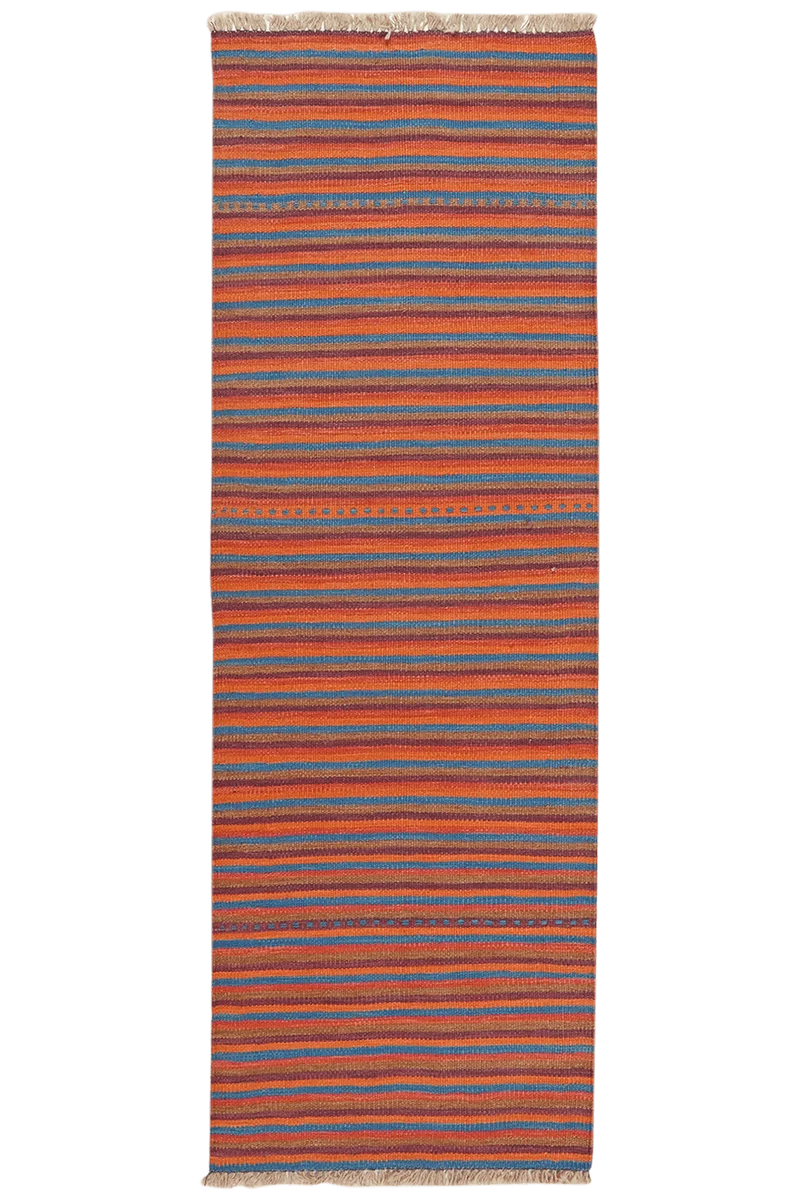 Kelim Gashgai · Handgewebt – Bunt, 190x64 cm