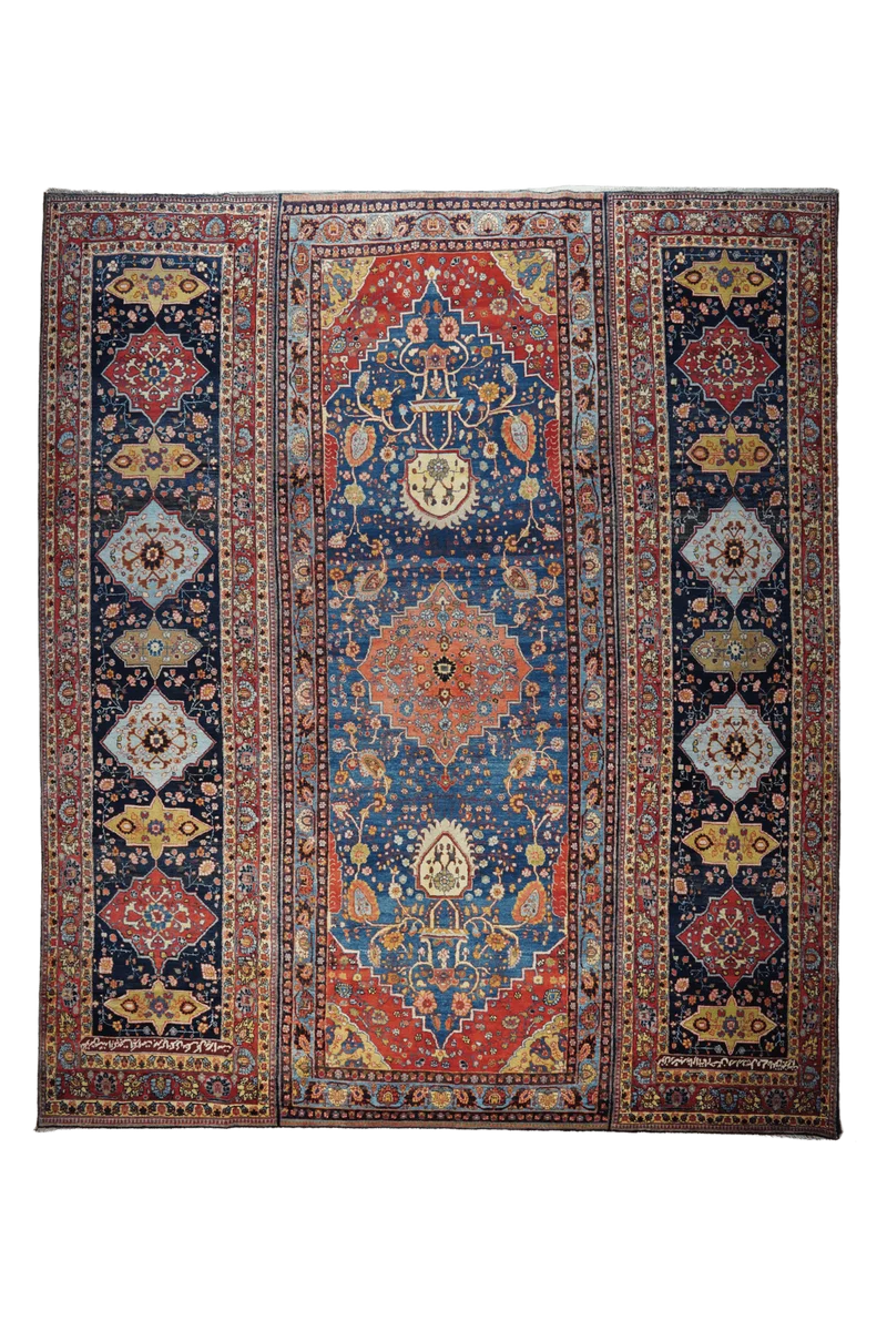Tabriz · Handgeknüpft – Beige, 410x351 cm