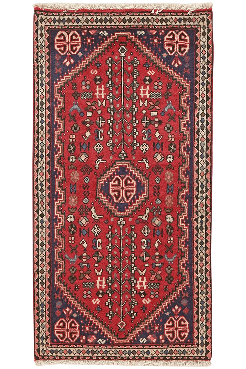 Abadeh · Handgeknüpft – Rot, 110x56 cm