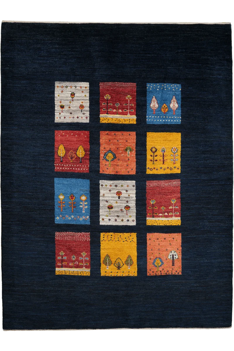 Rizbaf · Handgeknüpft – Blau, 209x157 cm
