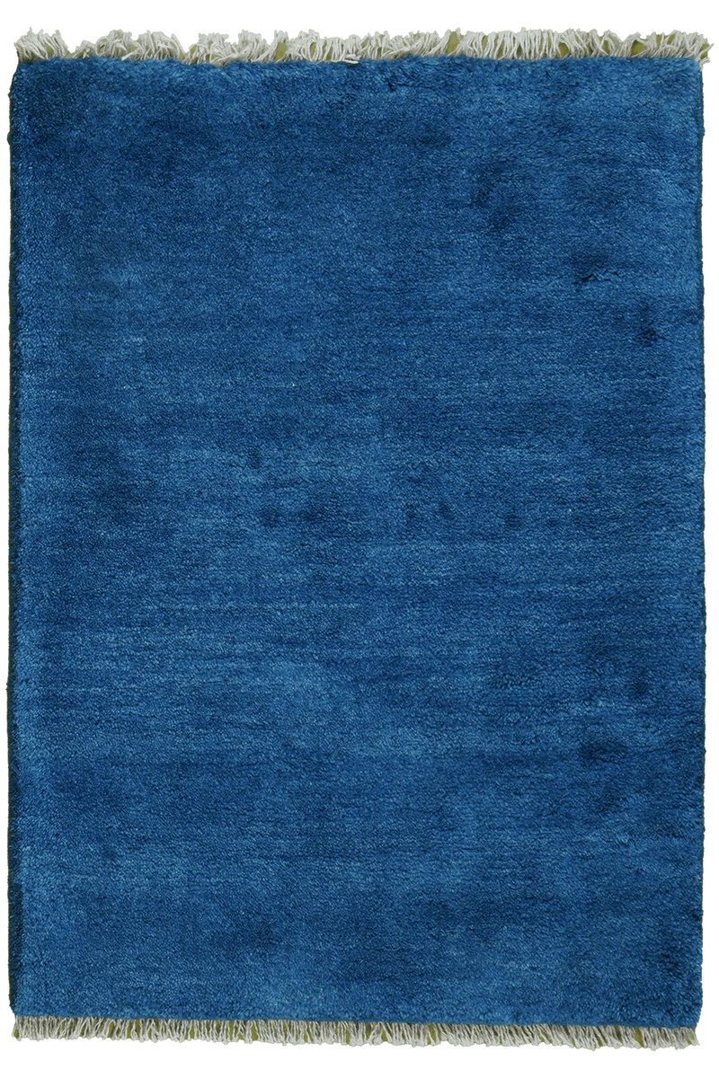 Gabbeh · Handgeknüpft – Blau, 90x65 cm