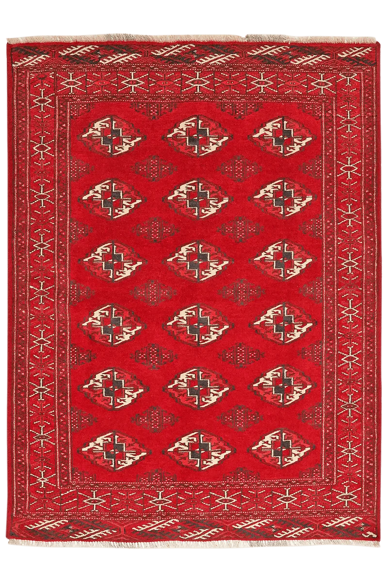 Turkman · Handgeknüpft – Rot, 148x115 cm