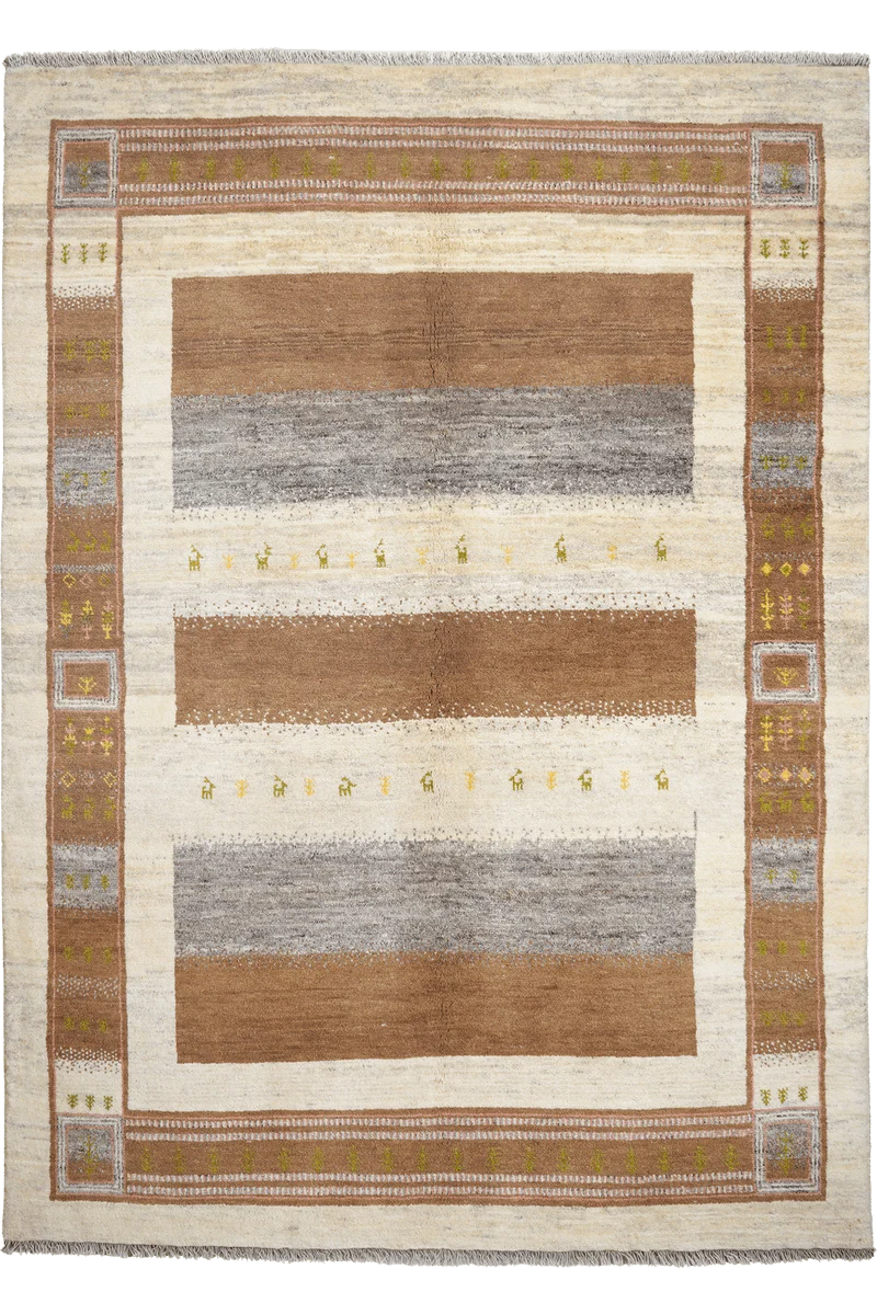 Rizbaf · Handgeknüpft – Braun, 240x174 cm