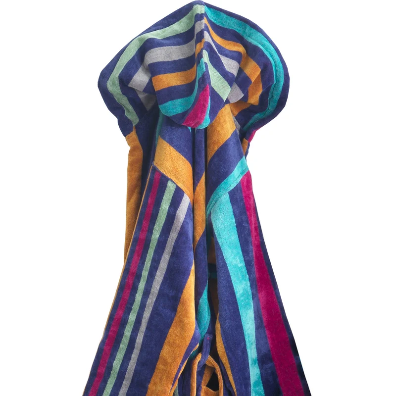 Accappatoio con Cappuccio in Cotone Rainbow Carrara Moderno