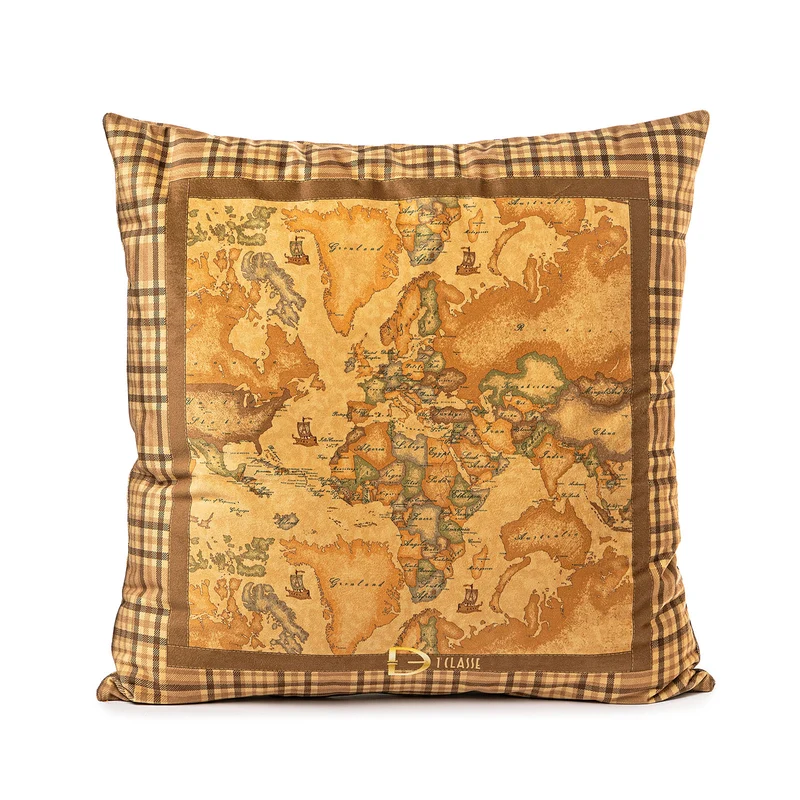 Cuscino arredo geo tartan in Velluto 300 gr