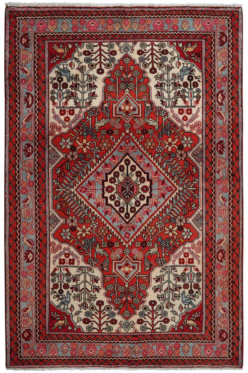 Nahavand · Handgeknüpft – Rot, 236x154 cm