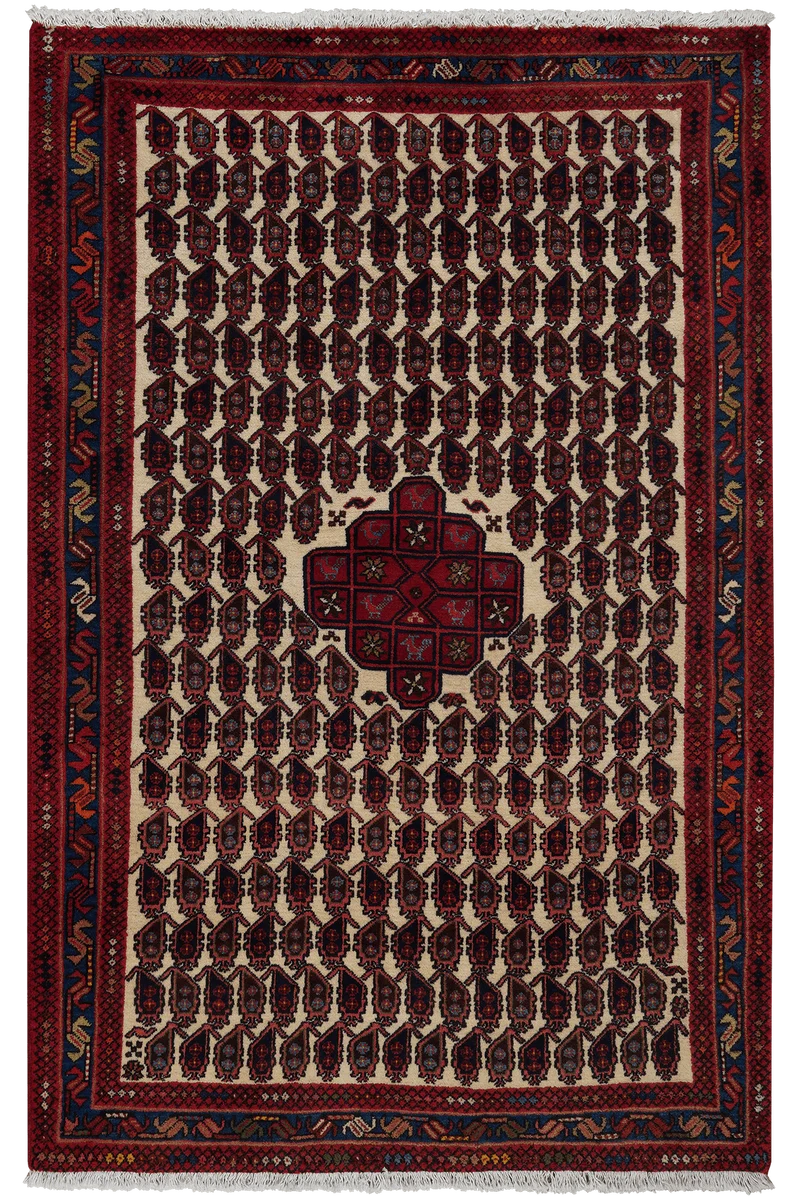 Afshar · Handgeknüpft – Beige, 163x104 cm