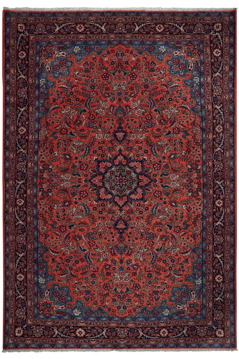Mehreban · Handgeknüpft – Rot, 300x206 cm