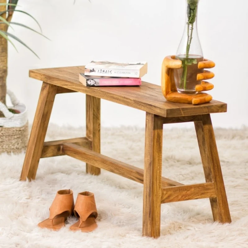 Massivholz Sitzbank RANCH Antik-Natural Mahagoni ca. L90cm