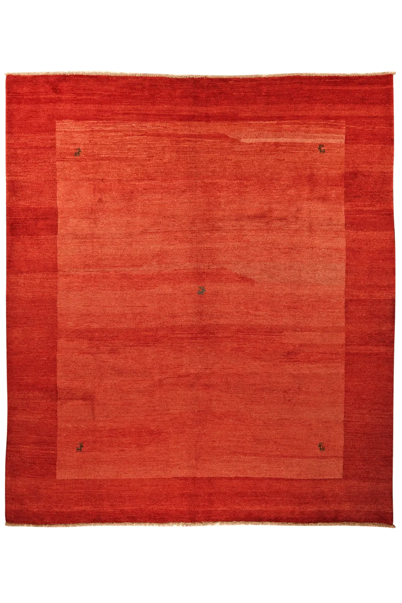 Gabbeh · Handgeknüpft – Rot, 347x298 cm