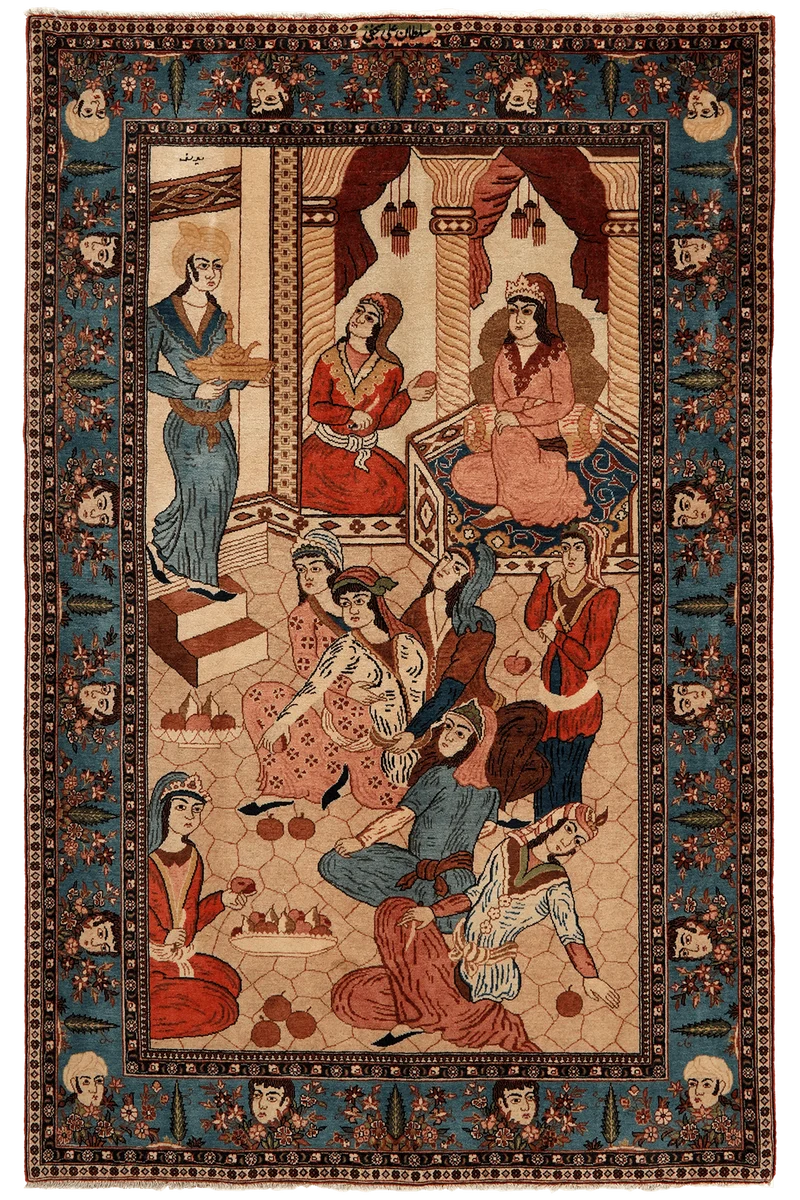 Kashan · Handgeknüpft – Beige, 209x132 cm