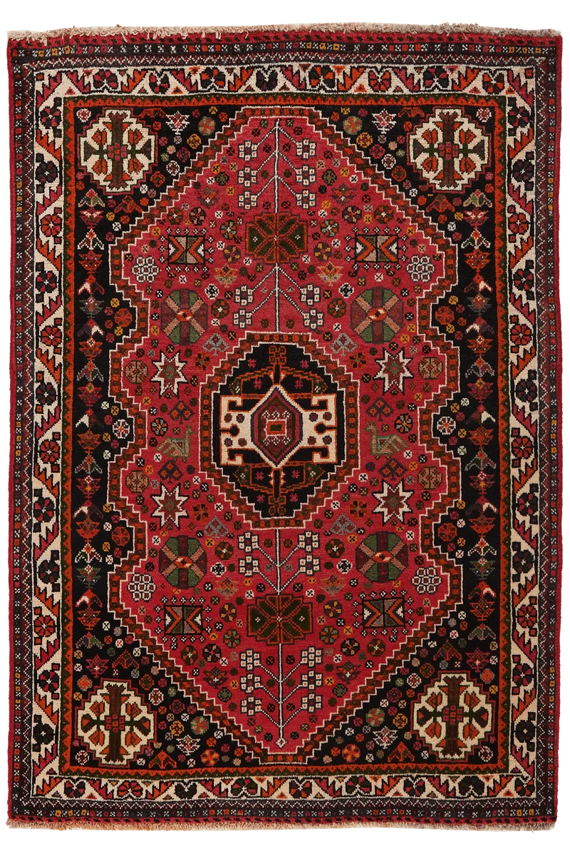 Gashgai · Handgeknüpft – Rot, 149x106 cm