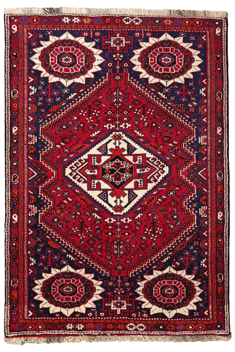 Gashgai · Handgeknüpft – Rot, 161x112 cm