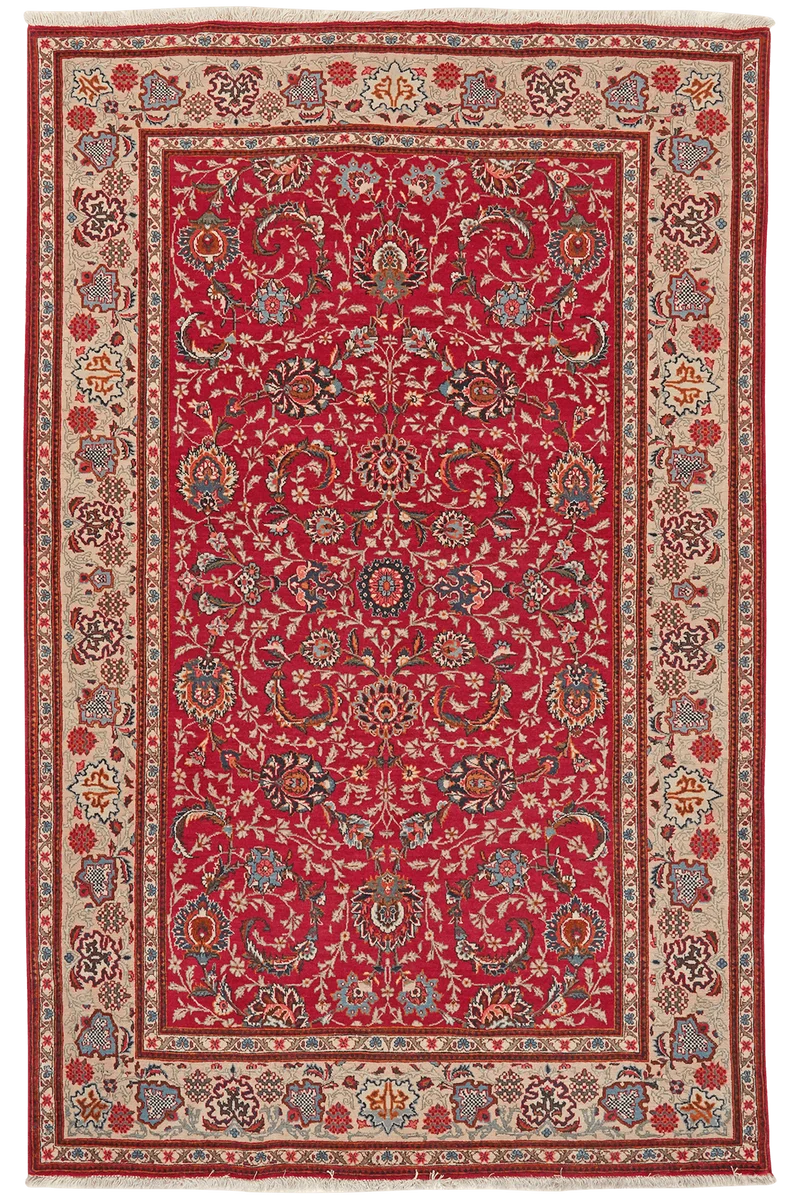 Kashan · Handgeknüpft – Rot, 211x137 cm