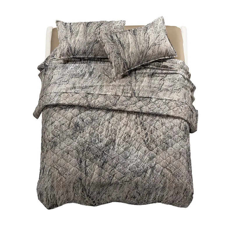 Copriletto Primaverile forest camo in Cotone 80 gr/mq