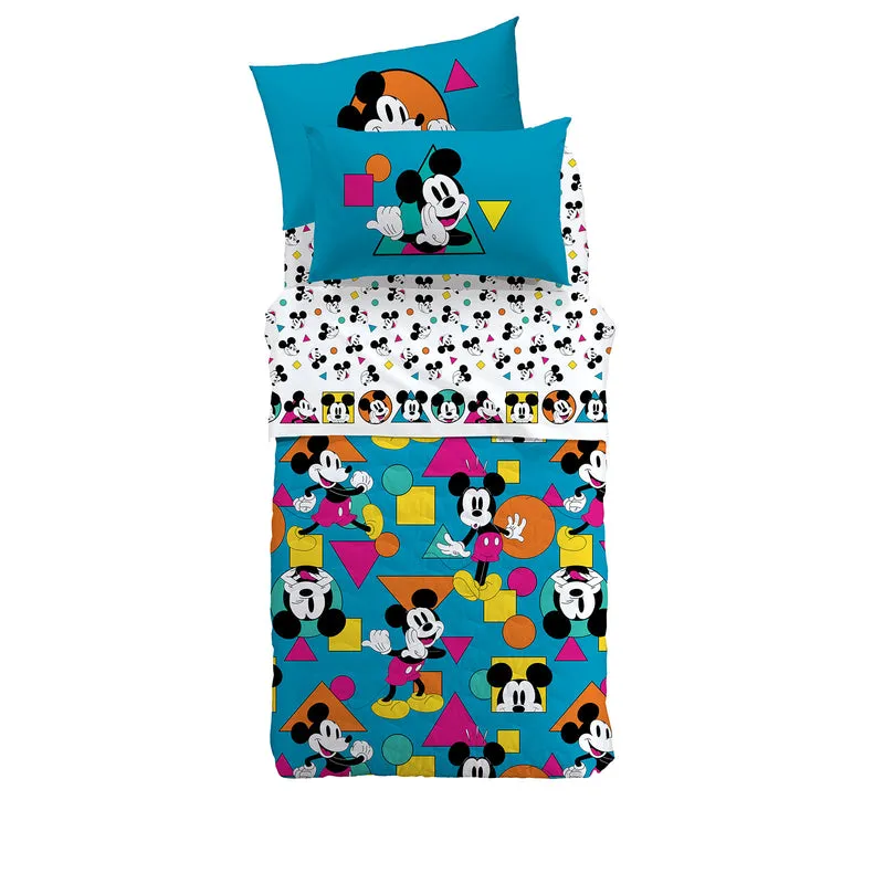 Completo Lenzuola mickey geo in Cotone