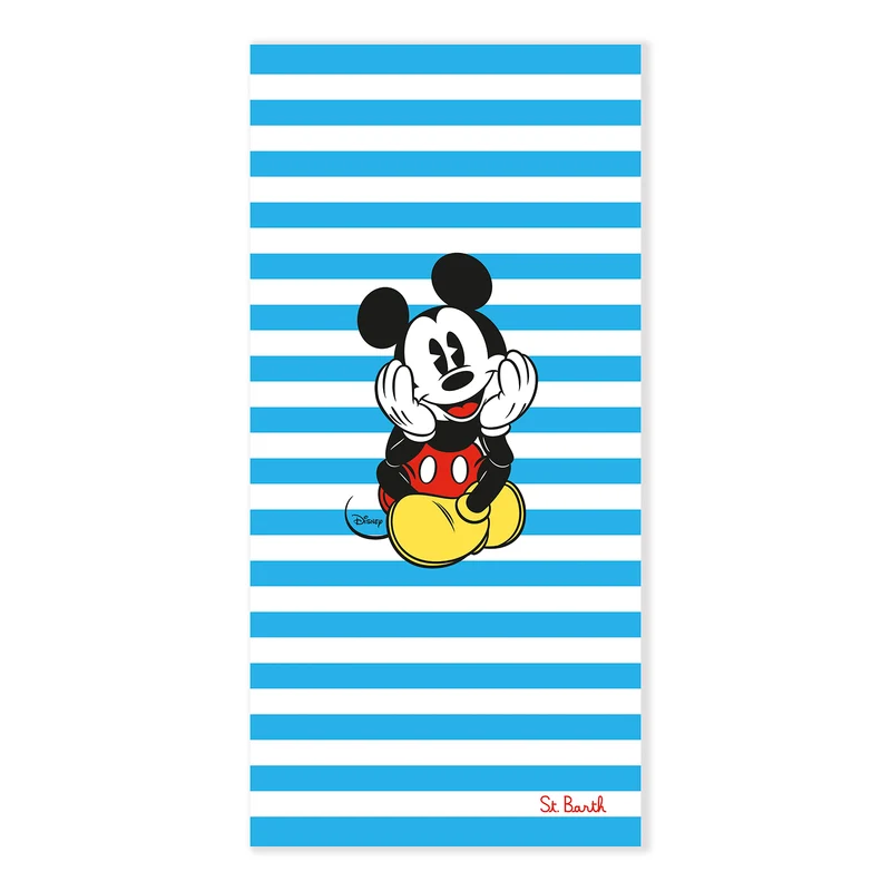 Telo mare mickey stripes in Cotone