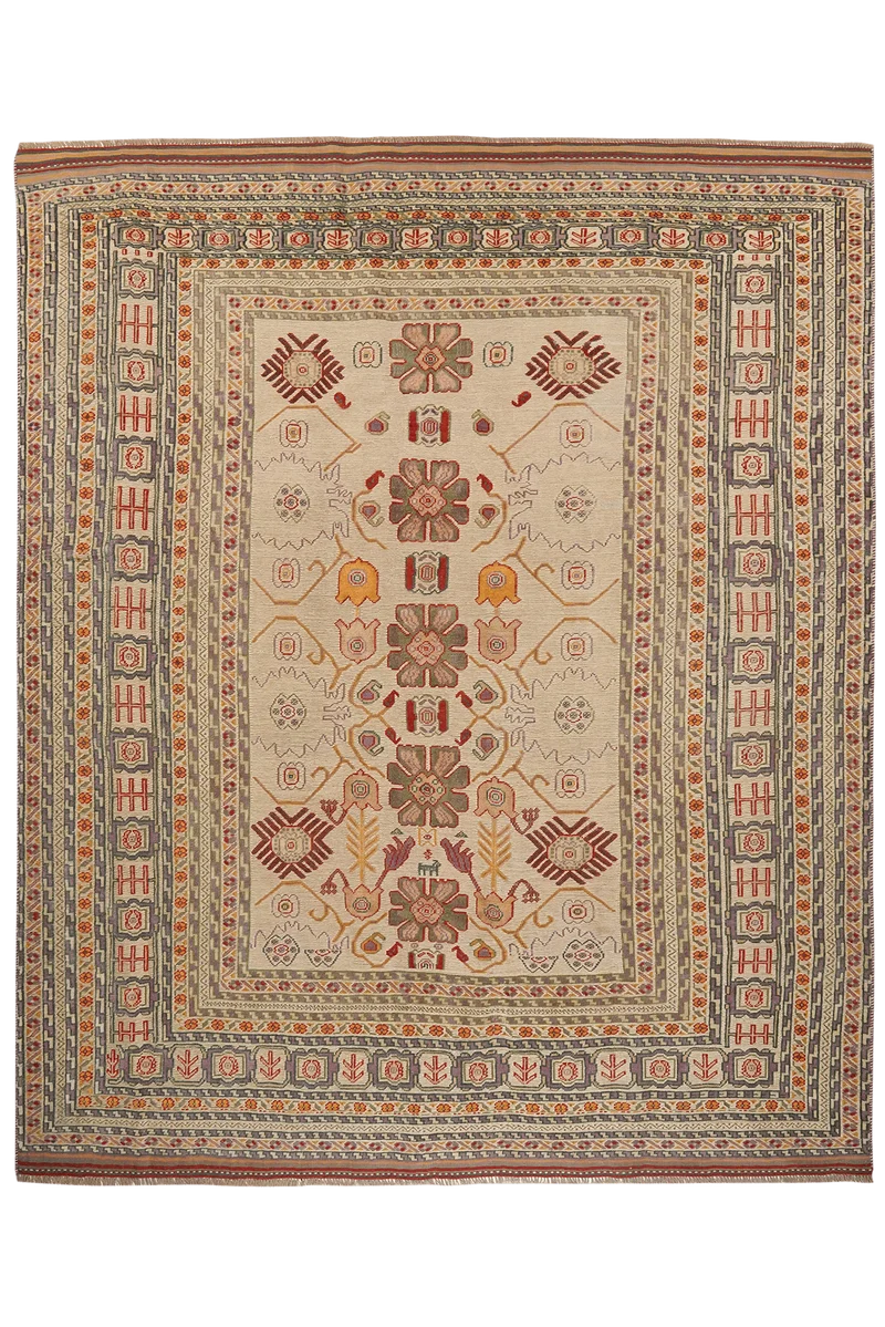 Kelim Belutch · Handgewebt – Beige, 278x235 cm