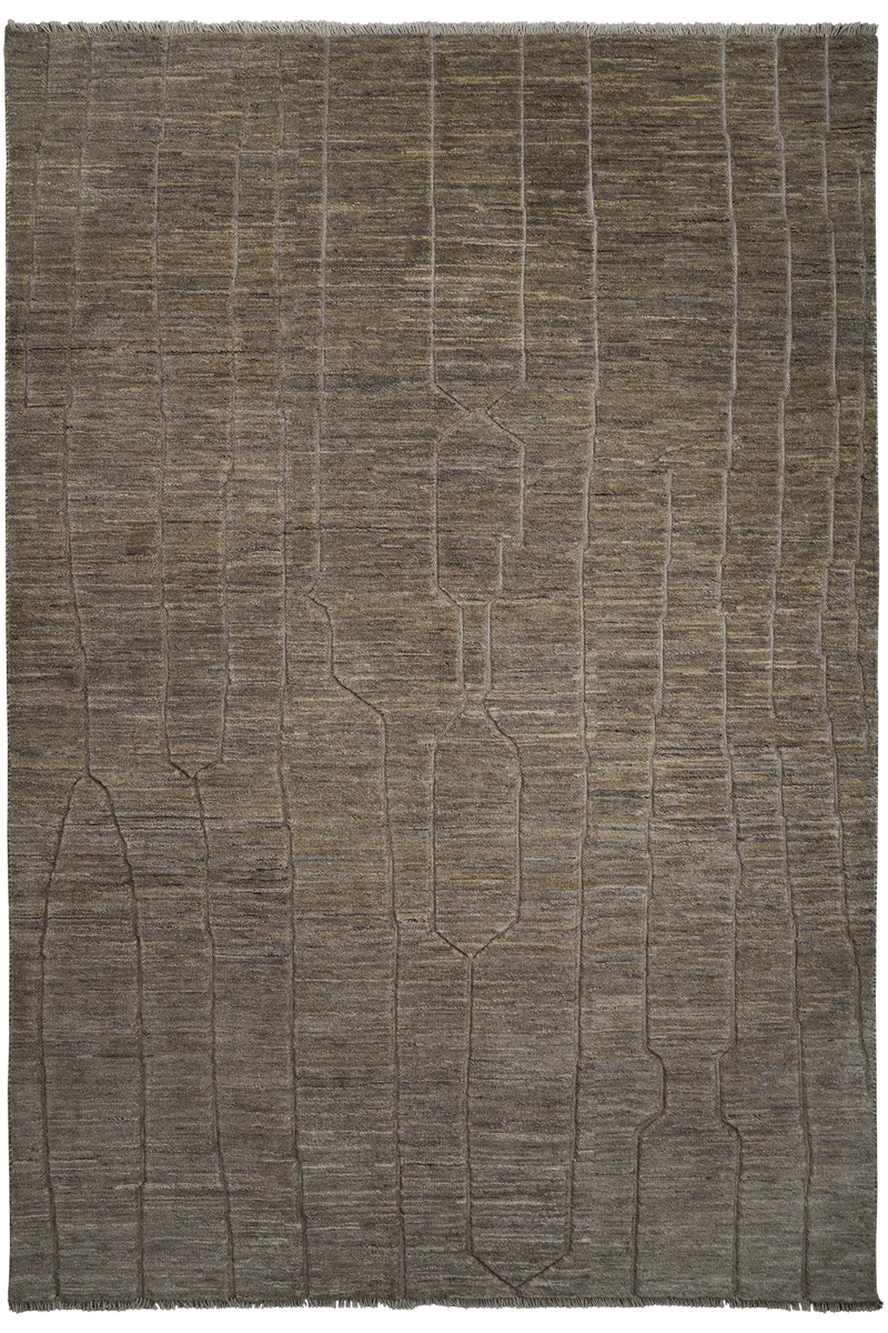 Gabbeh Basi · Handgeknüpft – Grau, 291x200 cm