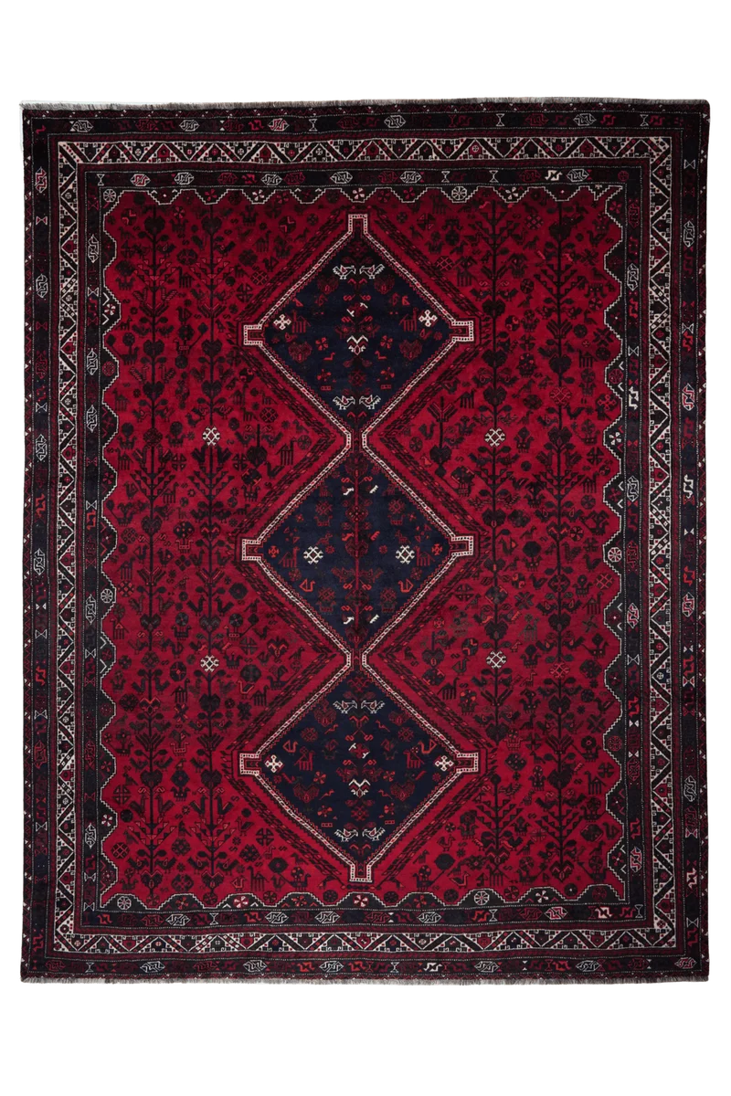 Gashgai · Handgeknüpft – Rot, 393x310 cm