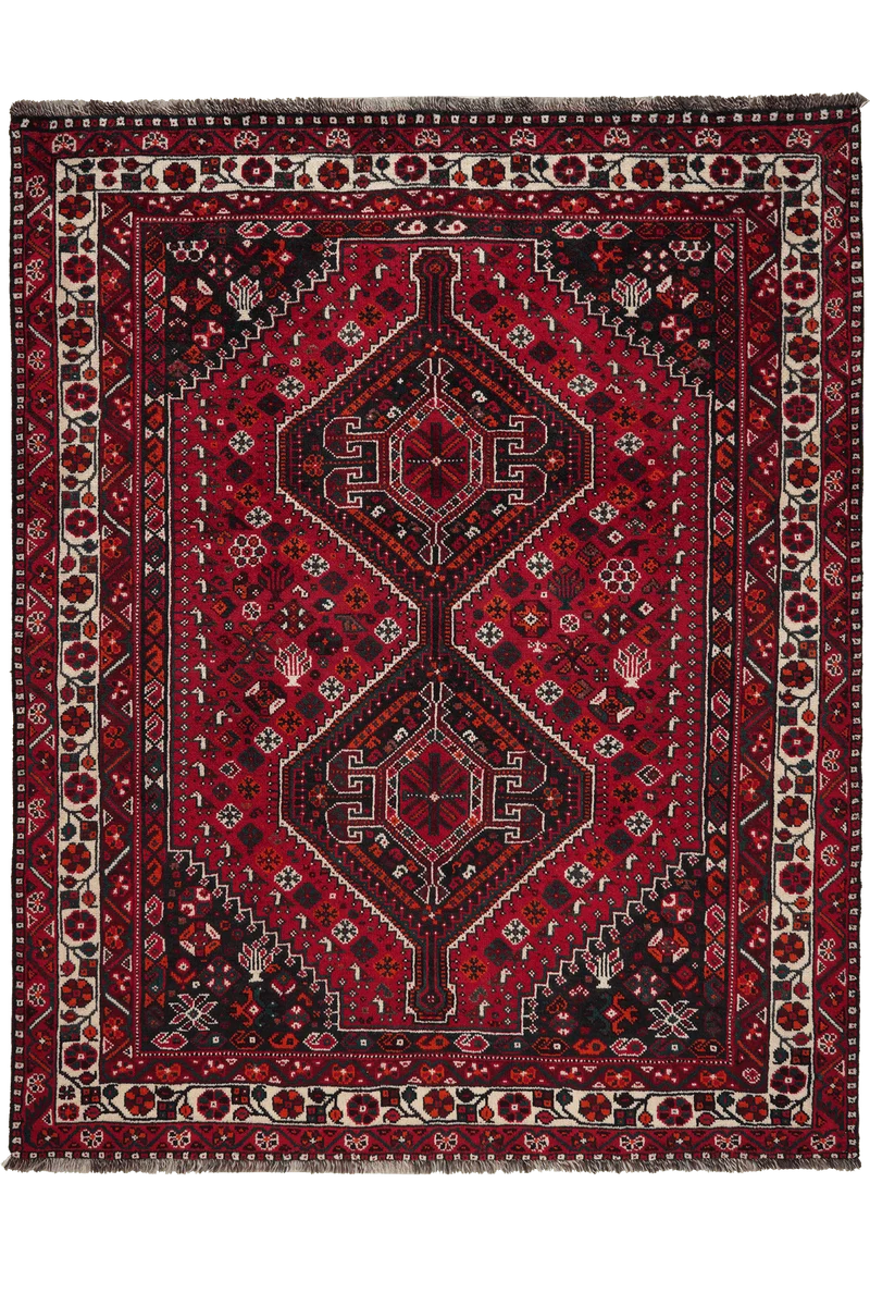 Gashgai · Handgeknüpft – Rot, 207x166 cm