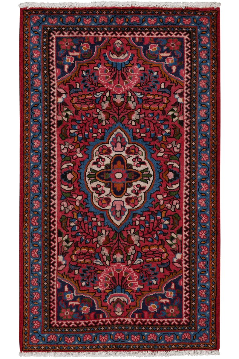 Lilian · Handgeknüpft – Rot, 124x72 cm