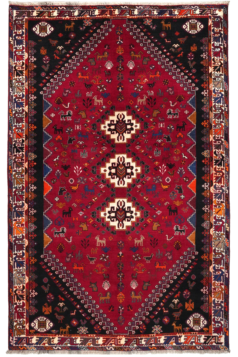 Gashgai · Handgeknüpft – Rot, 266x168 cm