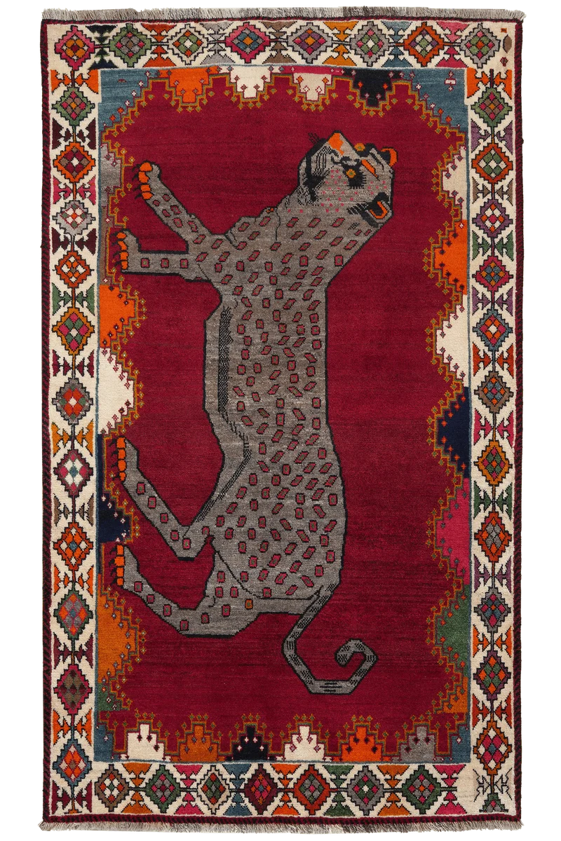 Gashgai · Handgeknüpft – Rot, 214x125 cm