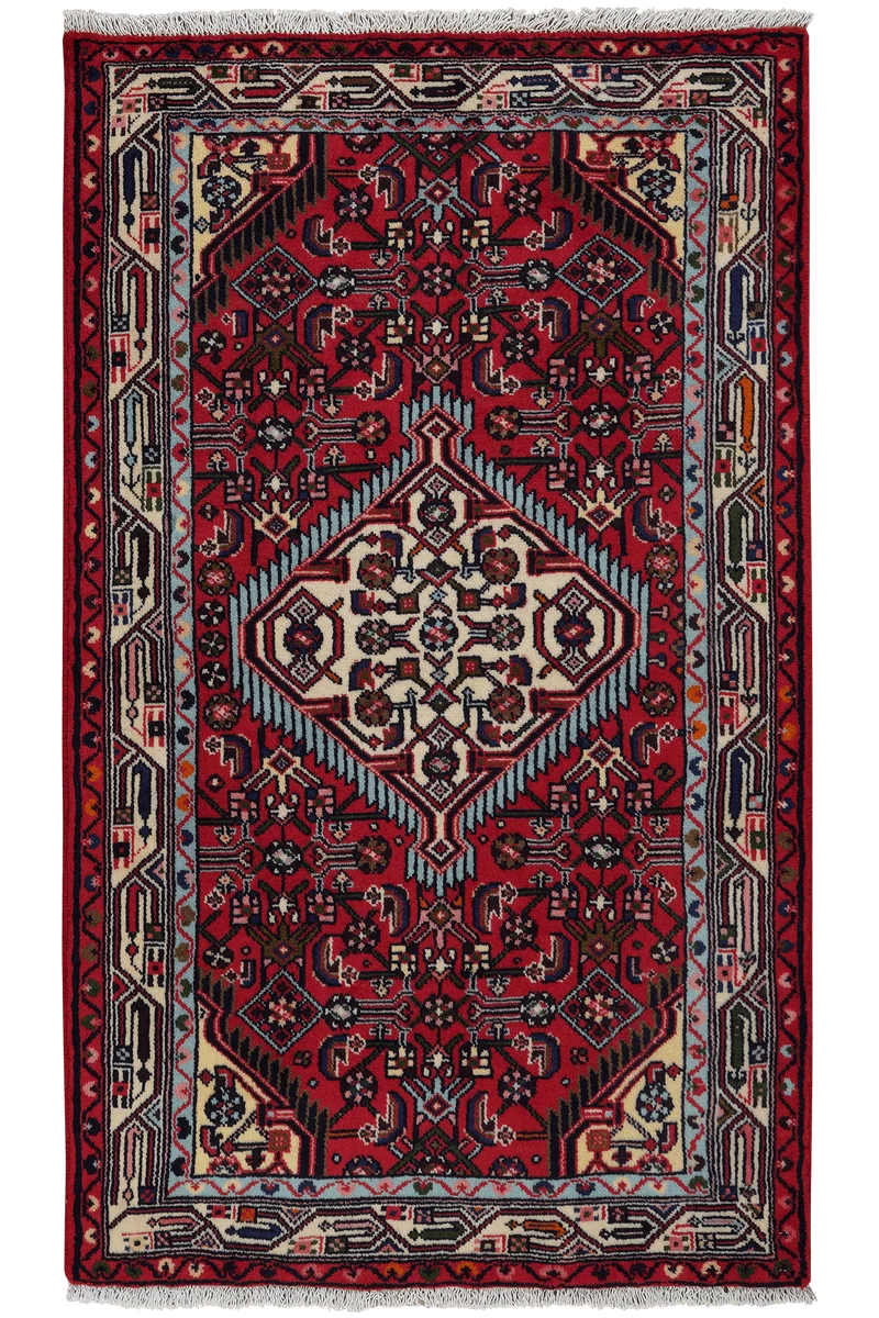 Assadabad · Handgeknüpft – Rot, 136x81 cm